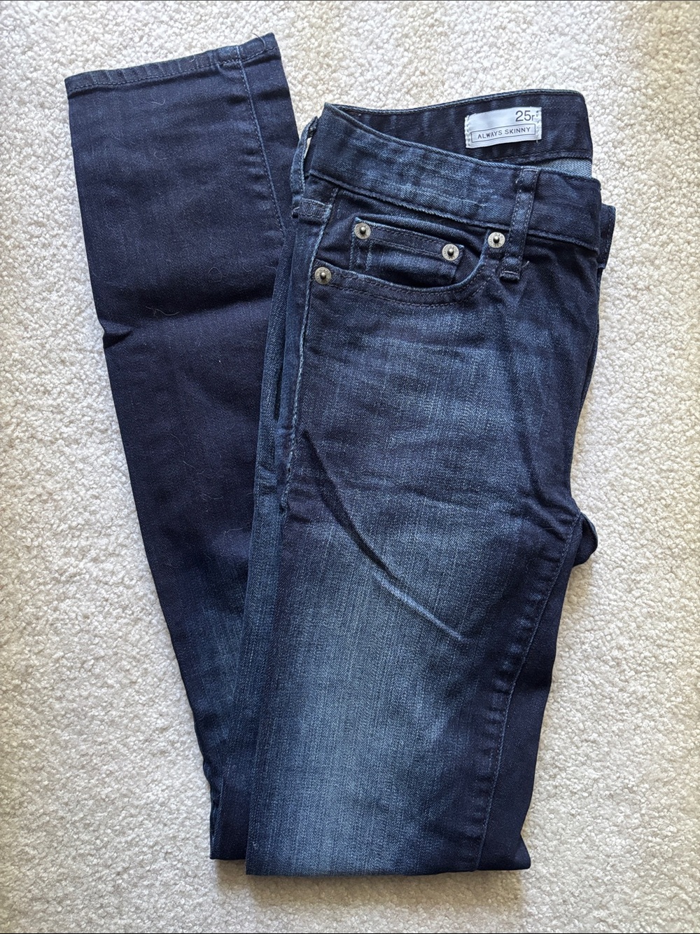 Gap Always Skinny jeans 25R EUC